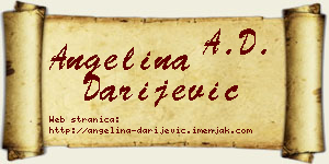 Angelina Darijević vizit kartica
